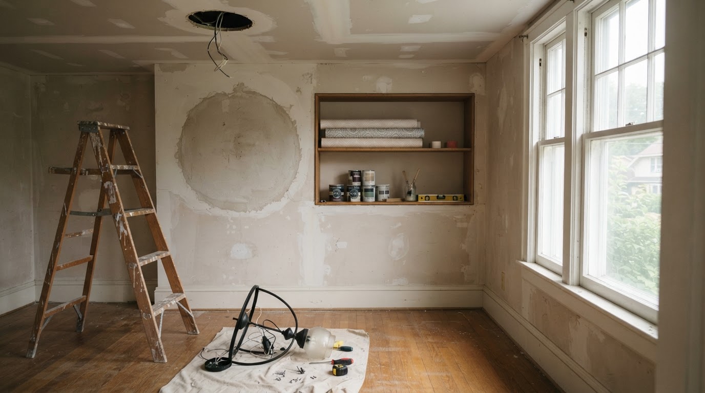 Condo interior damage assessment in Plainview, NY under walls-in coverage