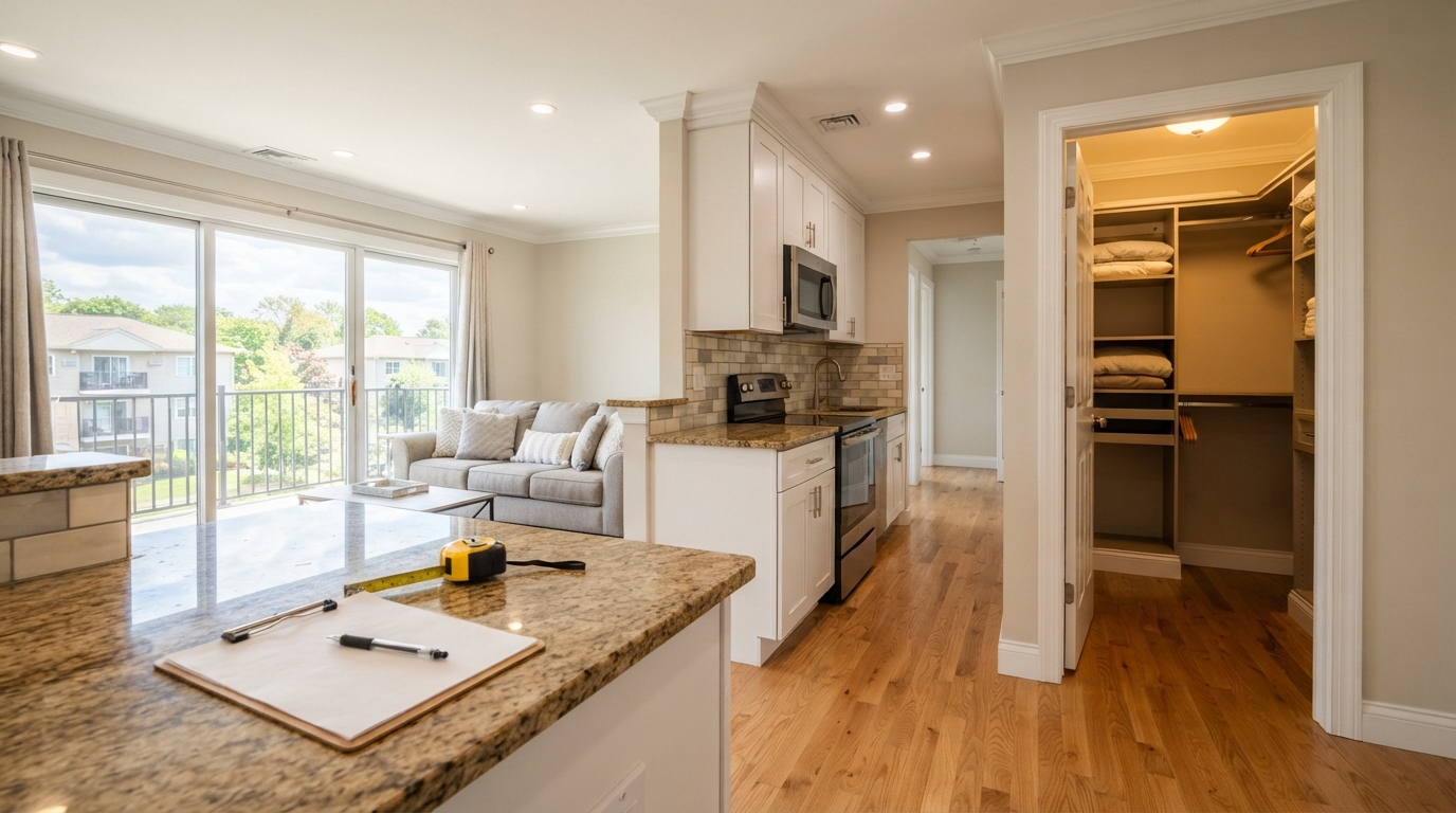 Condo interior finishes checklist for Plainview walls-in coverage planning