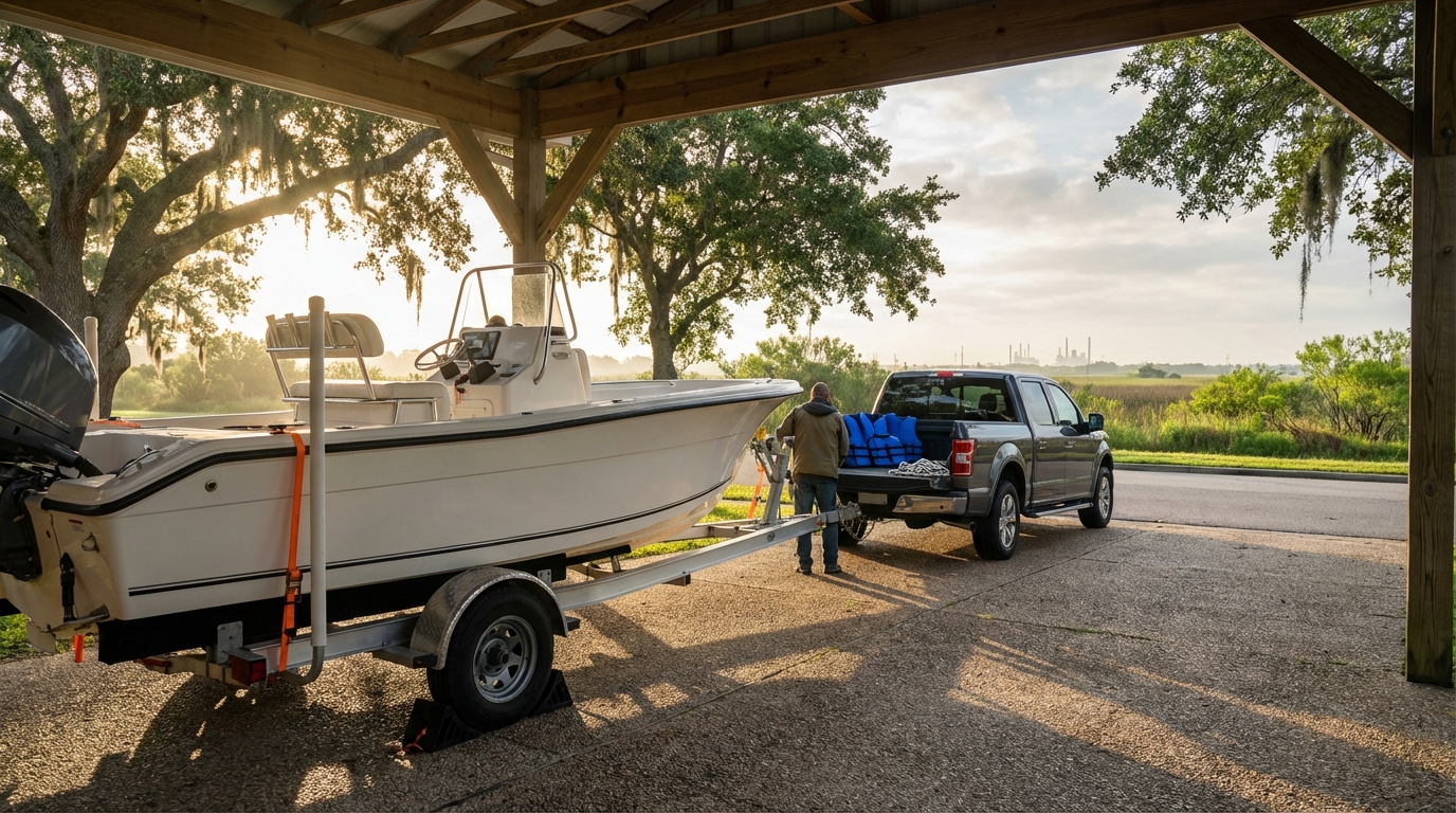 Boat insurance in Alvin TX for trailered boats heading to Clear Lake and Galveston Bay