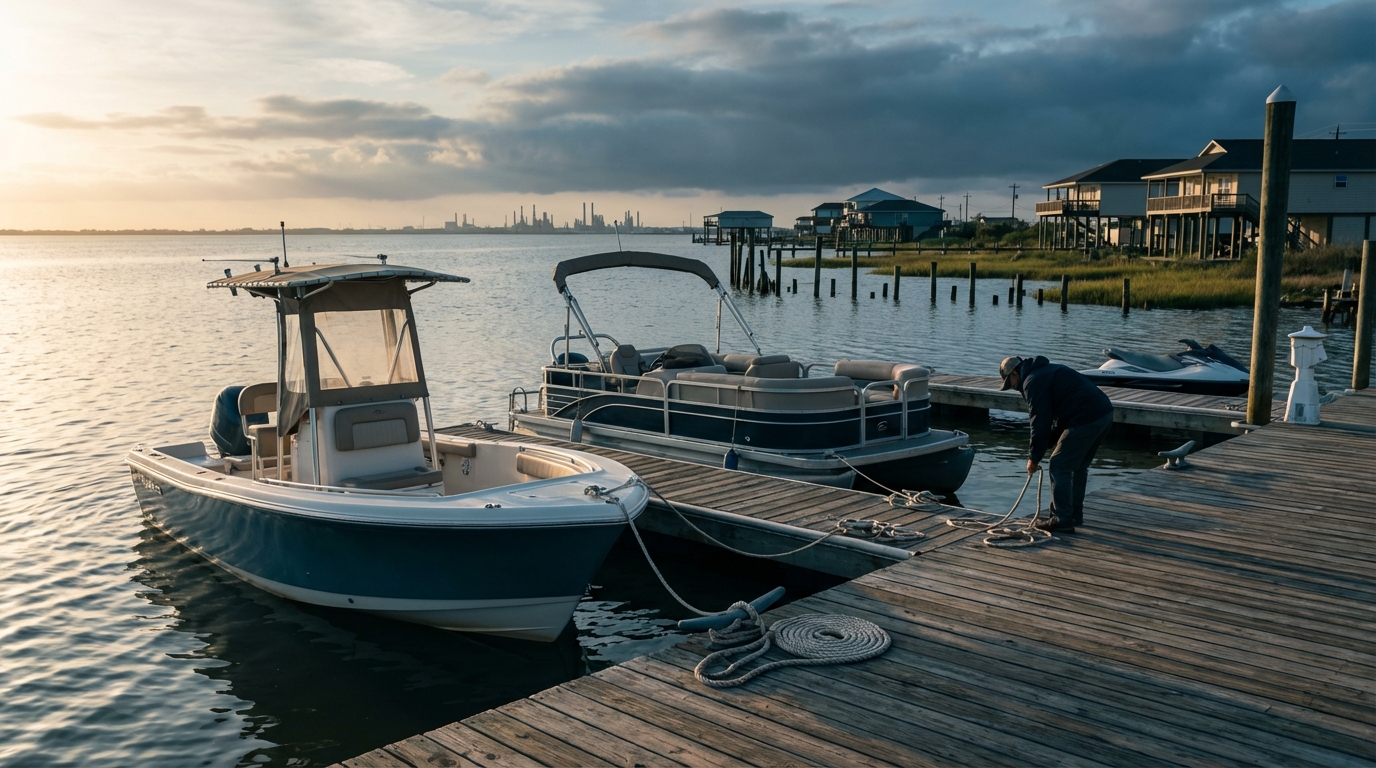 Boat insurance in Bacliff, TX for Galveston Bay boating with hull and liability protection