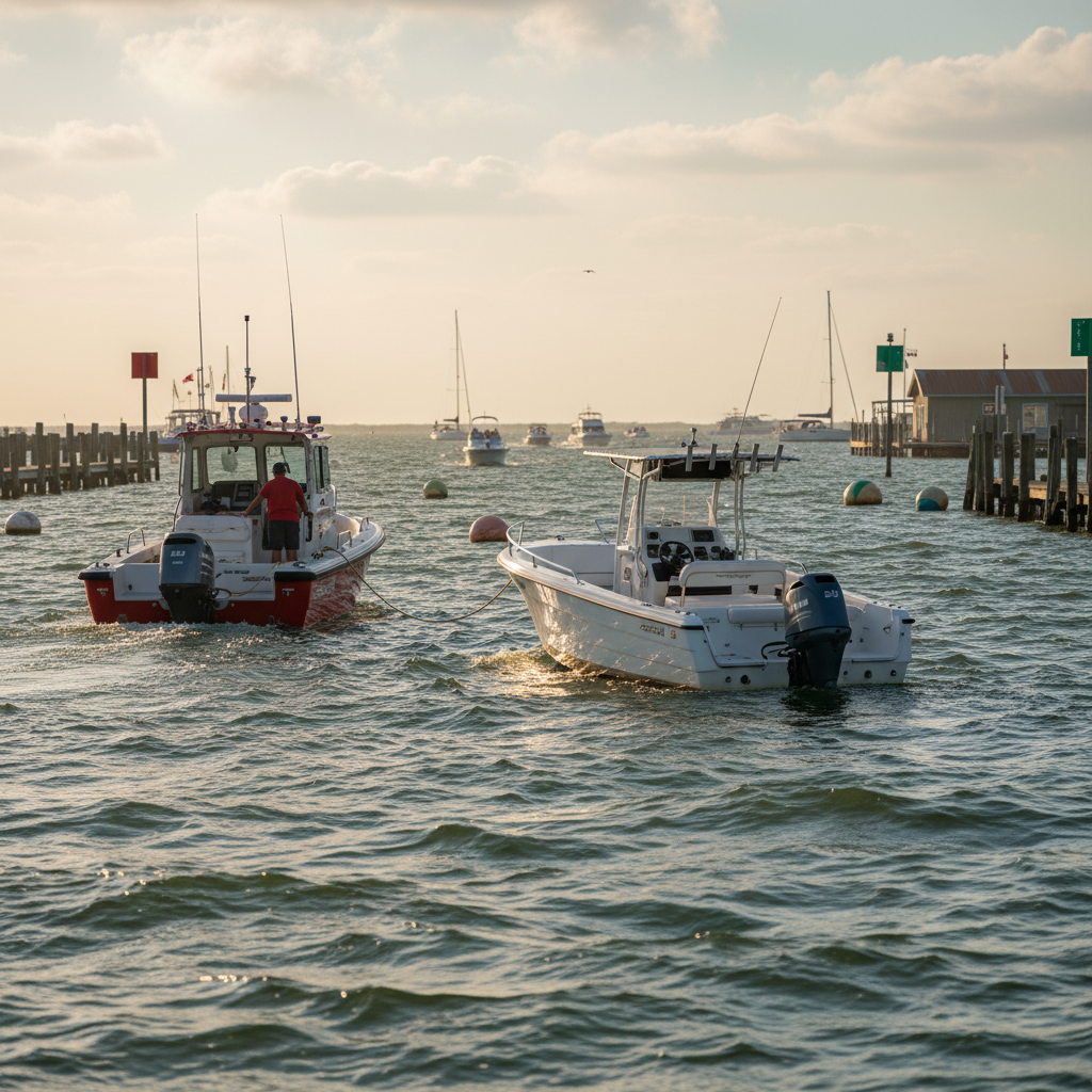 Marine towing assistance coverage for boaters in Clear Lake Shores, TX