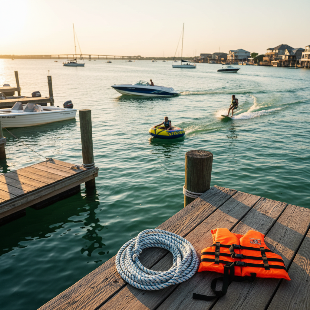 Water sports coverage for tubing and wakeboarding in Clear Lake Shores, TX