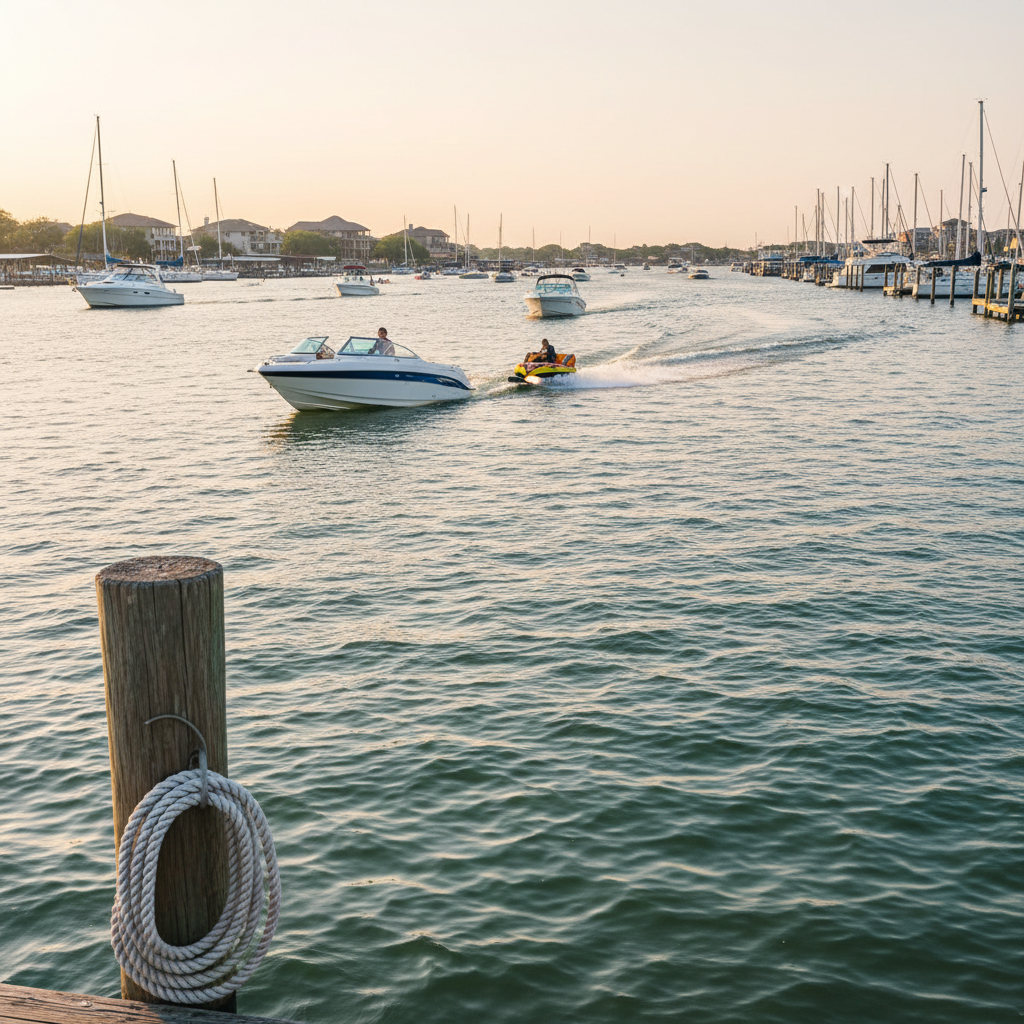 Clear Lake Shores, TX family boating day protected by water sports coverage