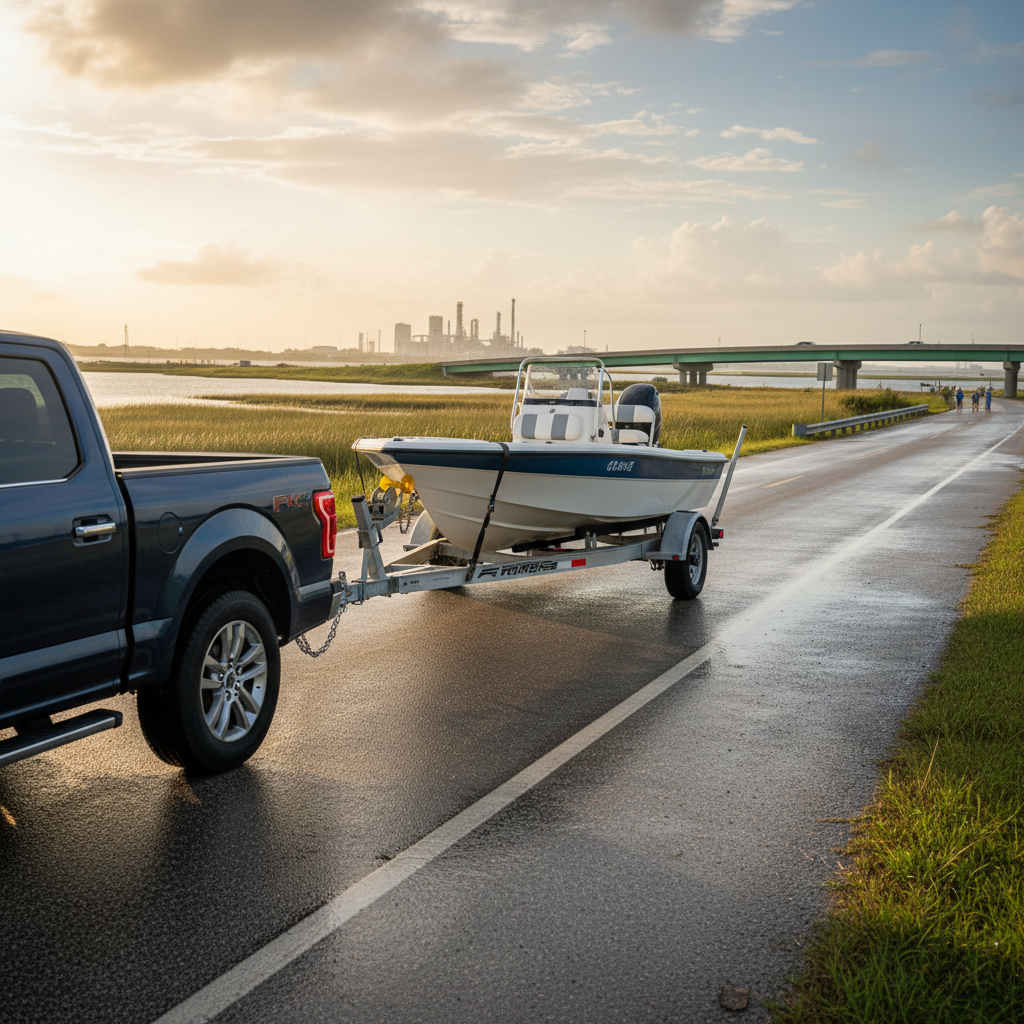 Boat trailer coverage in Dickinson, TX for towing and storage protection