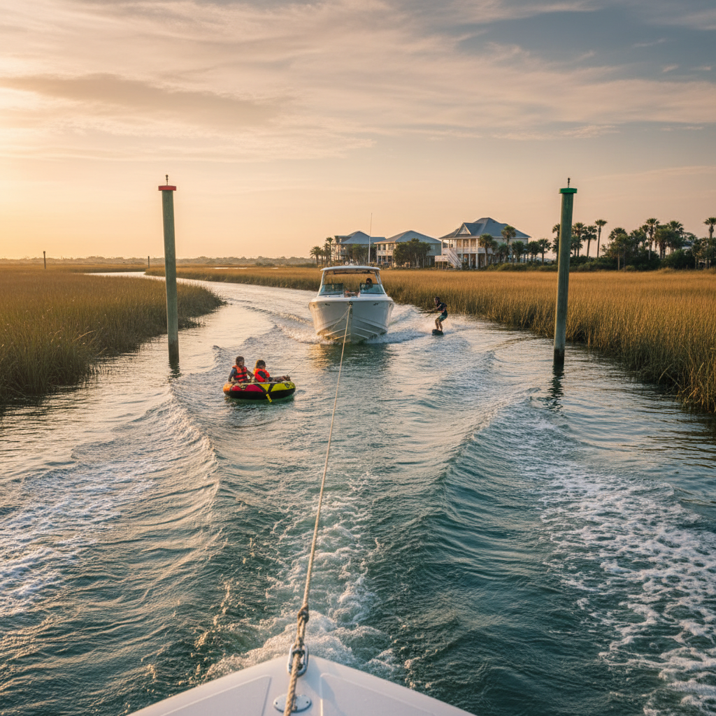 Water sports coverage quotes for Dickinson, TX boat owners through a Galveston agency
