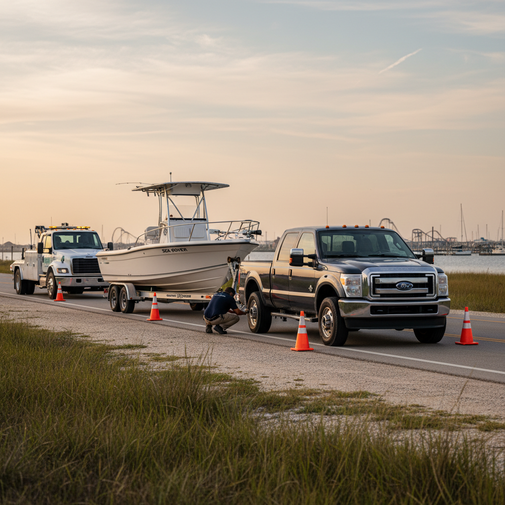 Friendswood, TX towing assistance insurance guidance for boat owners near Kemah and Clear Lake