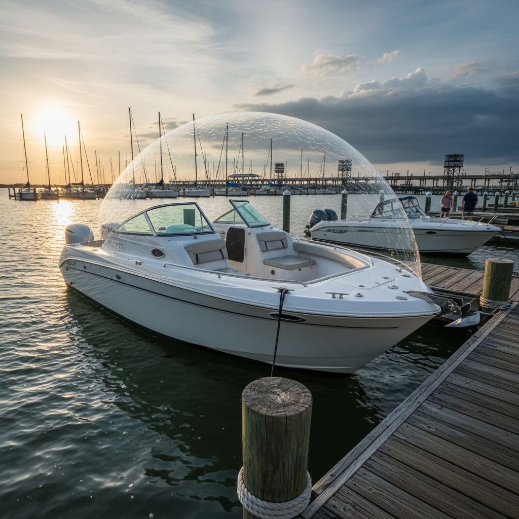Kemah hull coverage claim scenario with storm damage at a Clear Lake dock