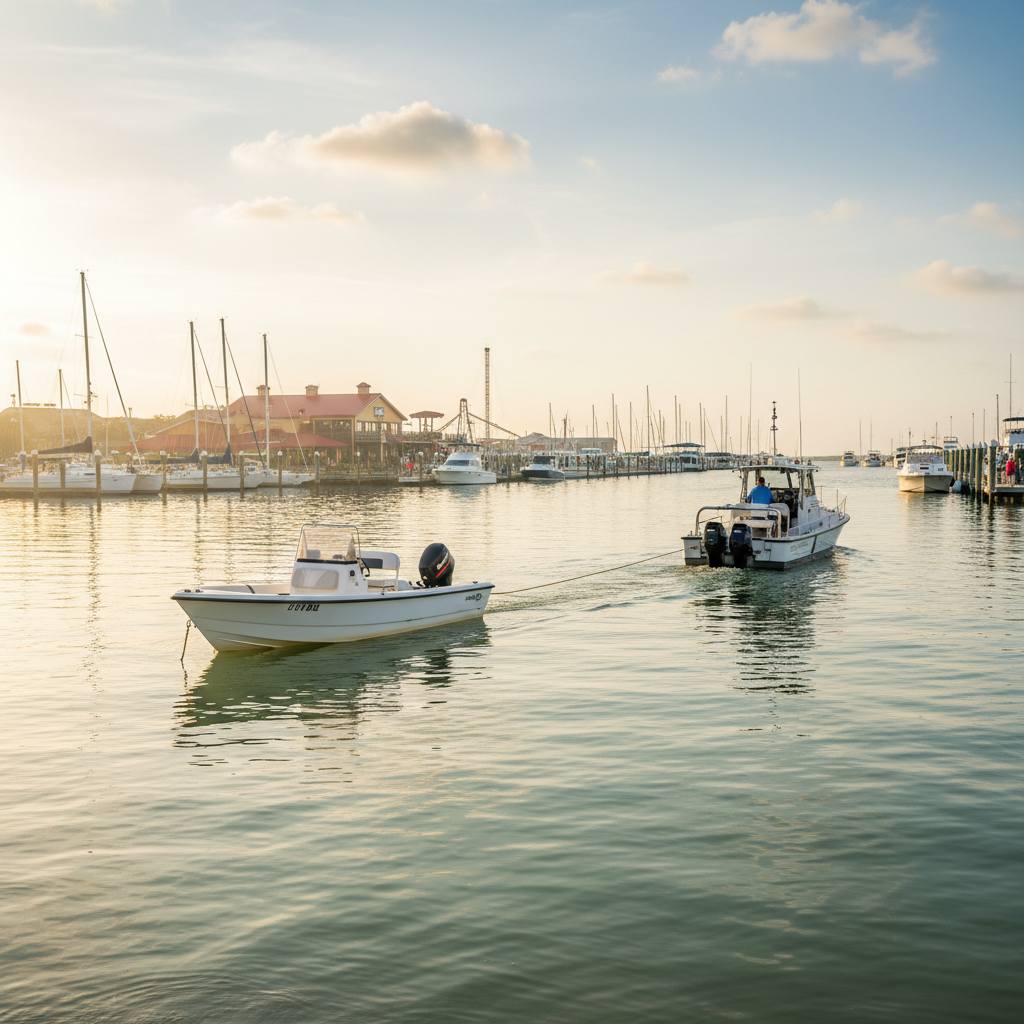 On-water towing assistance coverage for boats in Kemah, TX near Clear Lake