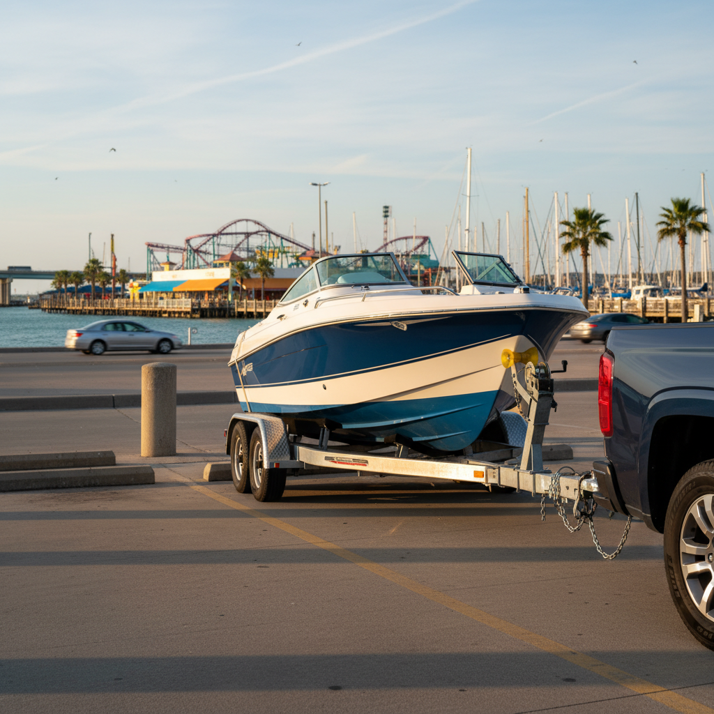 Boat trailer coverage guidance for Kemah, TX owners towing to Clear Lake marinas