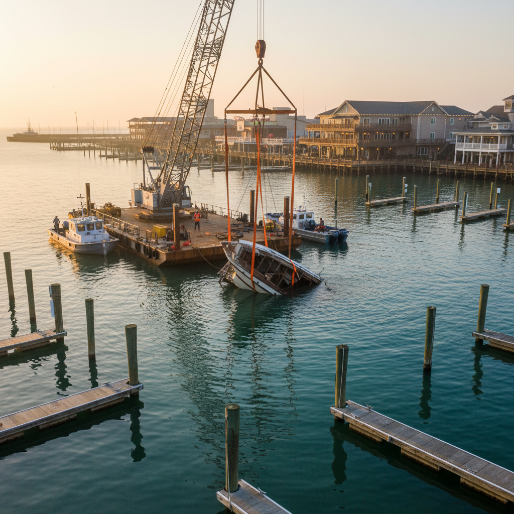 Kemah, TX boat insurance review for wreckage removal limits and marina requirements