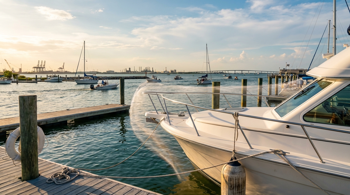 La Marque, TX boating accident scenario illustrating Liability Coverage and claims documentation