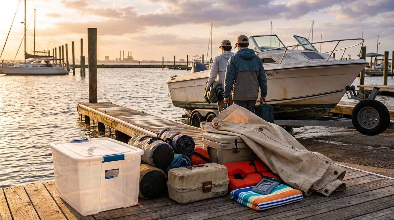 La Marque TX boat insurance personal effects claim documentation for stolen gear