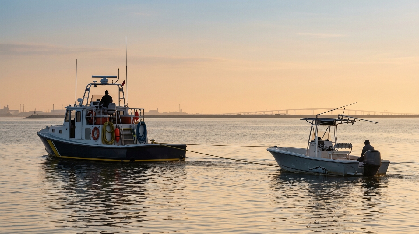 On-water towing assistance coverage for boaters near La Marque, TX