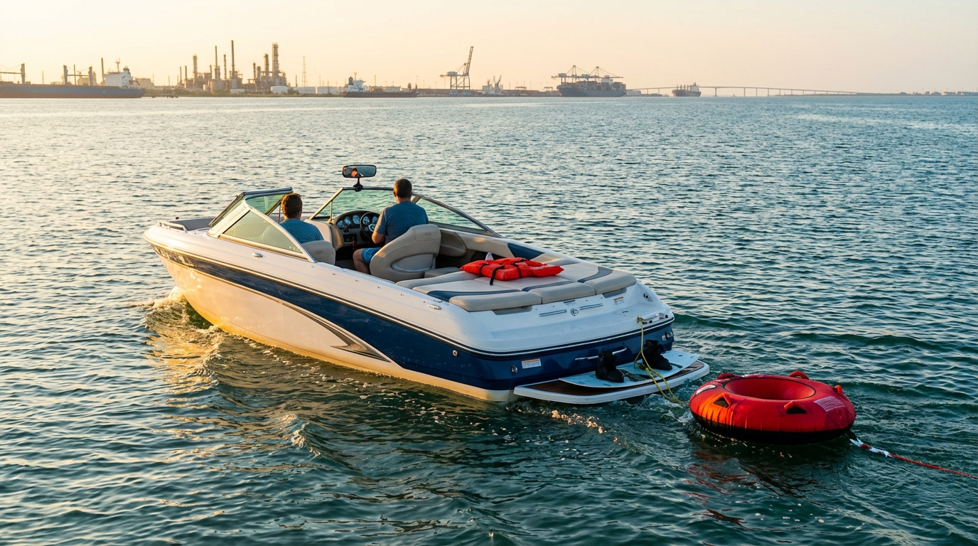 La Marque, TX boat owners reviewing water sports coverage options