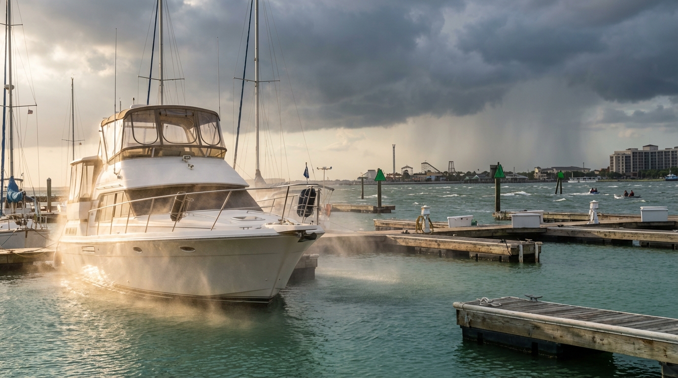 League City hull coverage claim documentation after storm damage near Clear Creek