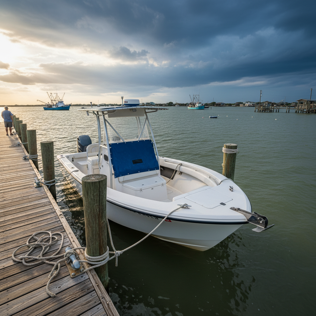San Leon, TX boat damage example showing why Hull Coverage matters