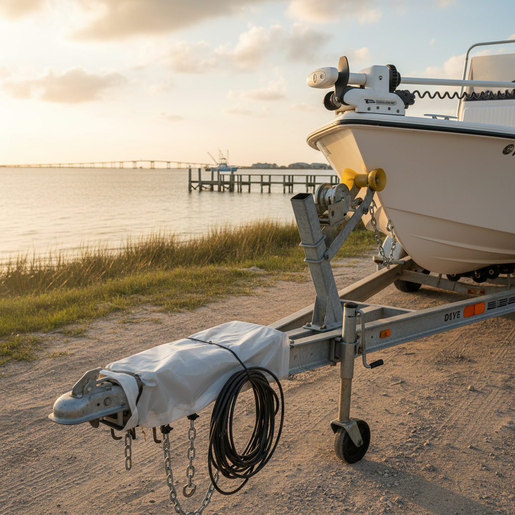 San Leon, TX trailer coverage claim documentation for damaged boat trailers after towing incidents