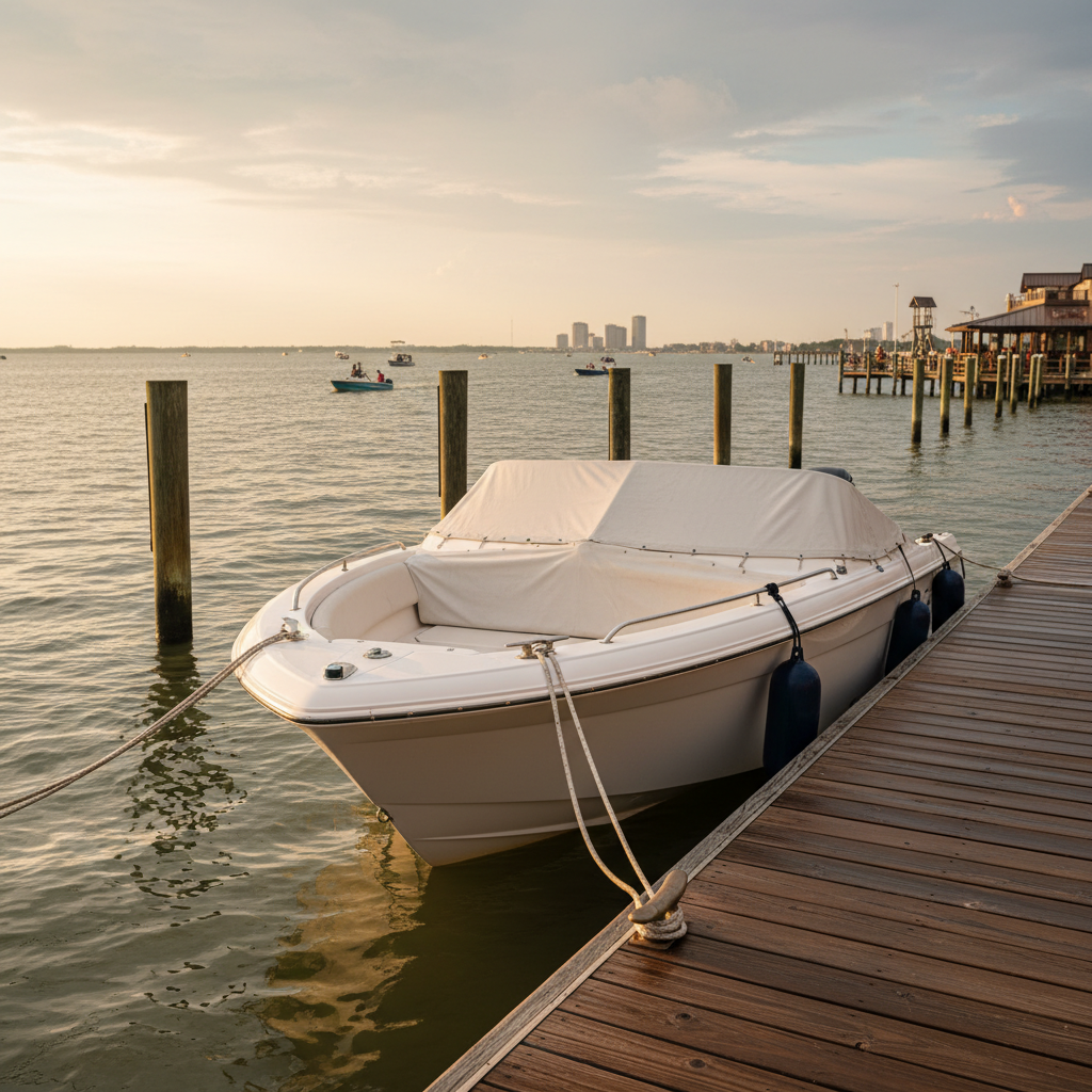 Seabrook, TX boat storage and marina setting for Comprehensive & Collision insurance planning