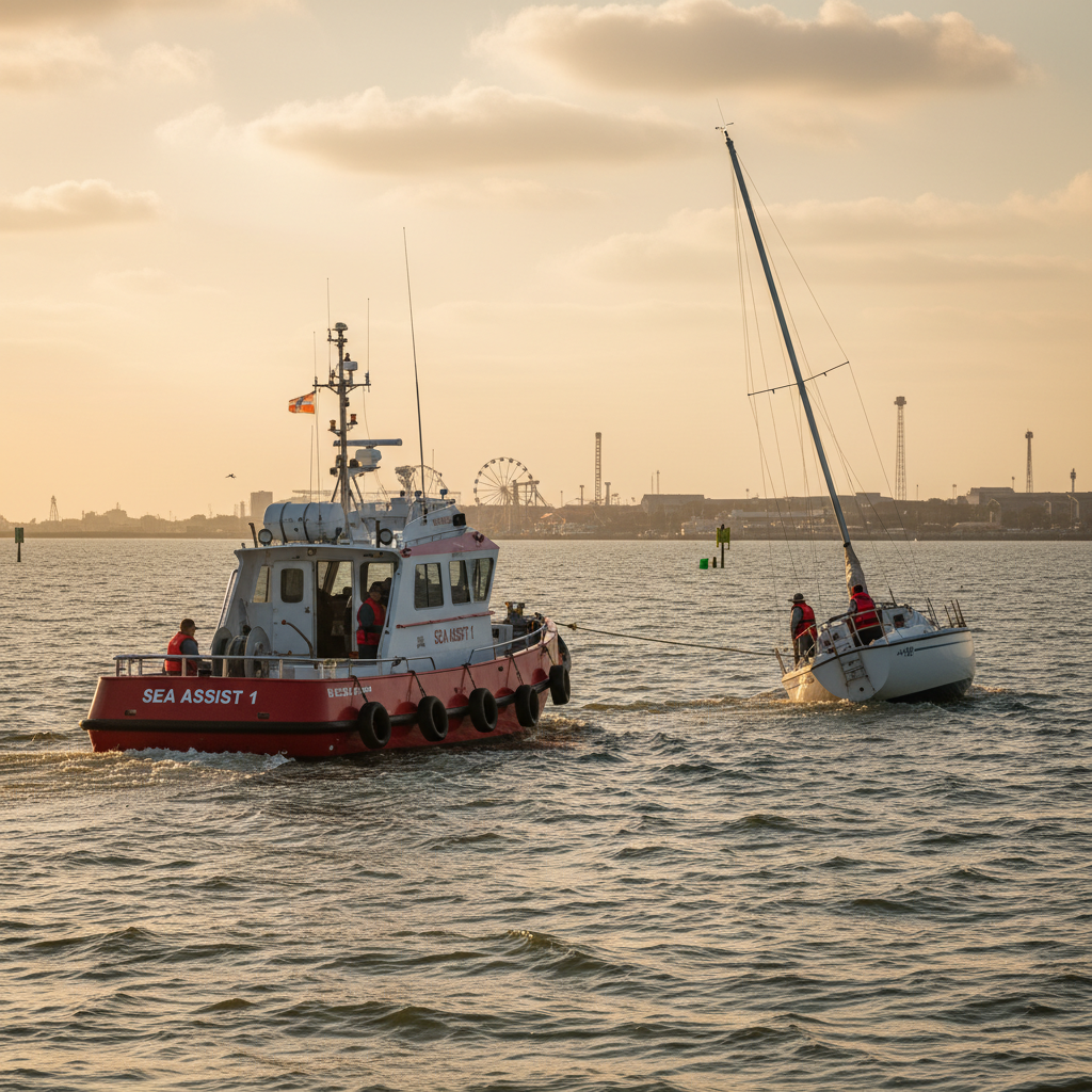 Boat towing assistance coverage in Seabrook, TX near Clear Lake marina