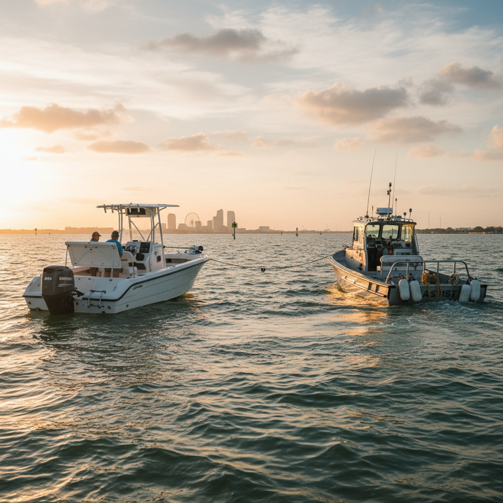 Reviewing towing assistance limits for Seabrook, TX boat insurance policy options