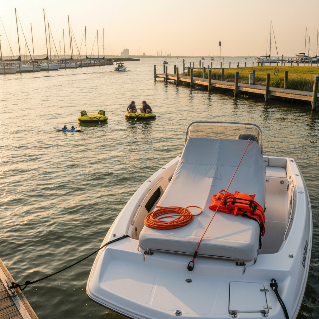 Boat towing safety and water sports insurance claims guidance in Seabrook TX
