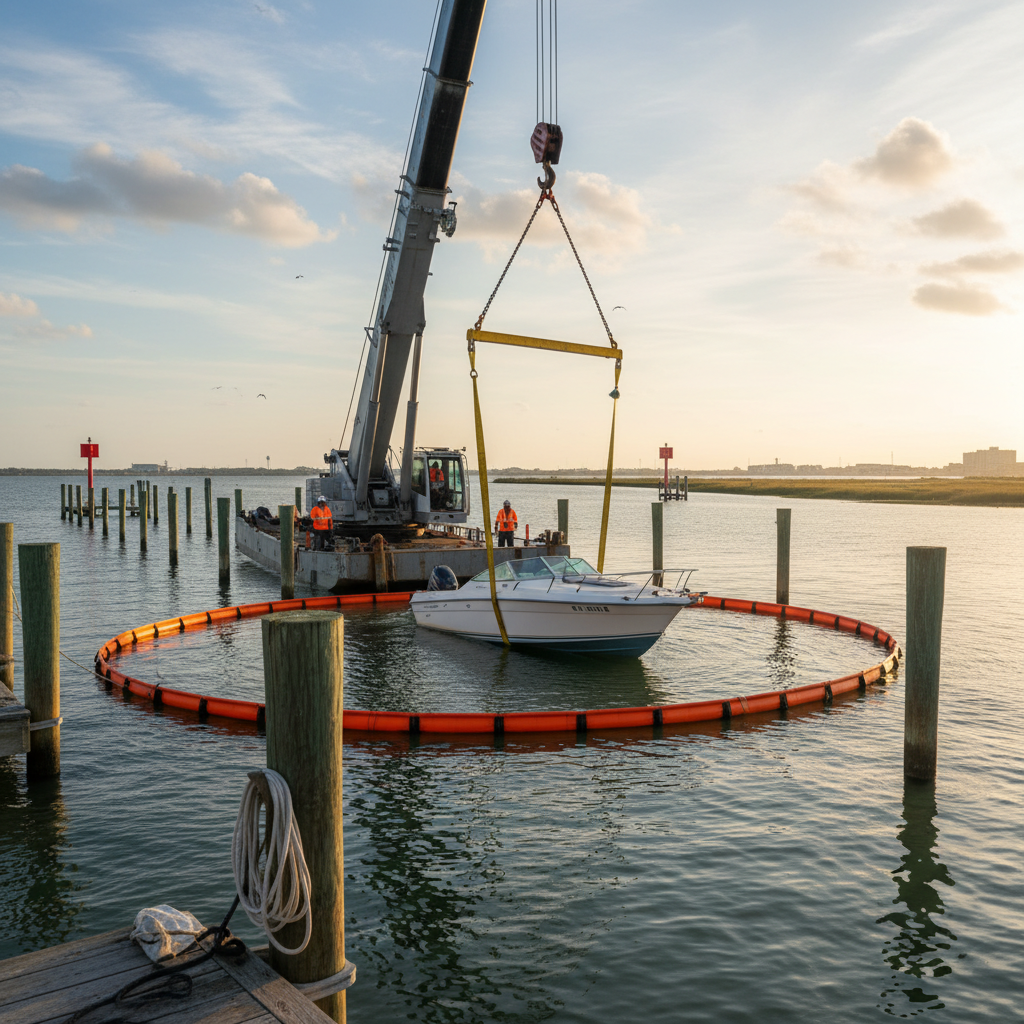 Wreckage removal coverage for boats in Seabrook, TX near Clear Lake