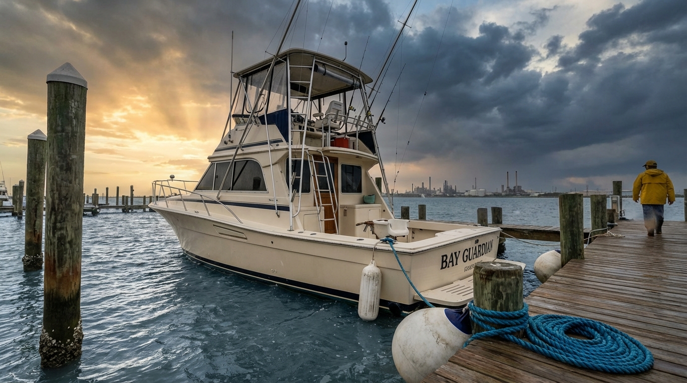 Texas City, TX boat hull claim documentation after storm or collision