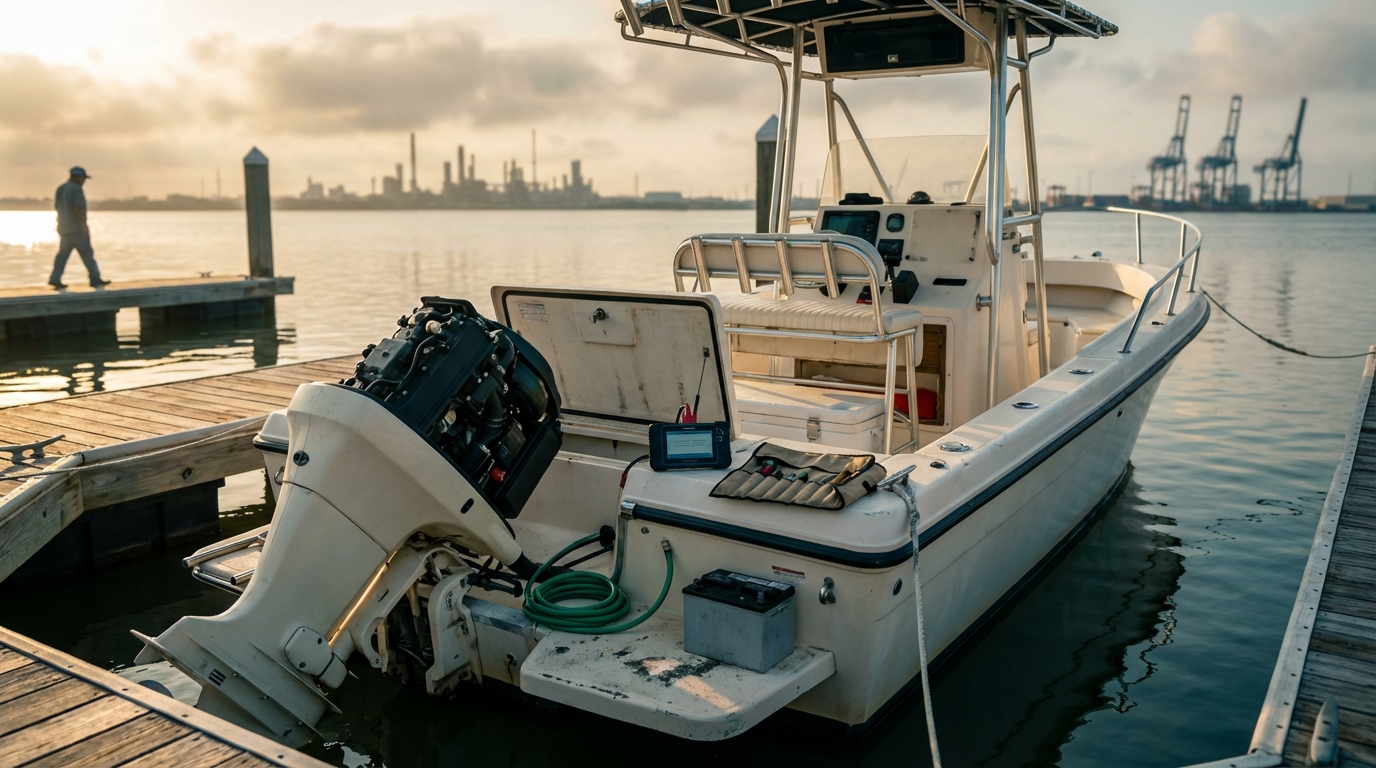 Boat engine diagnostics and Mechanical Breakdown claim help in Texas City, TX