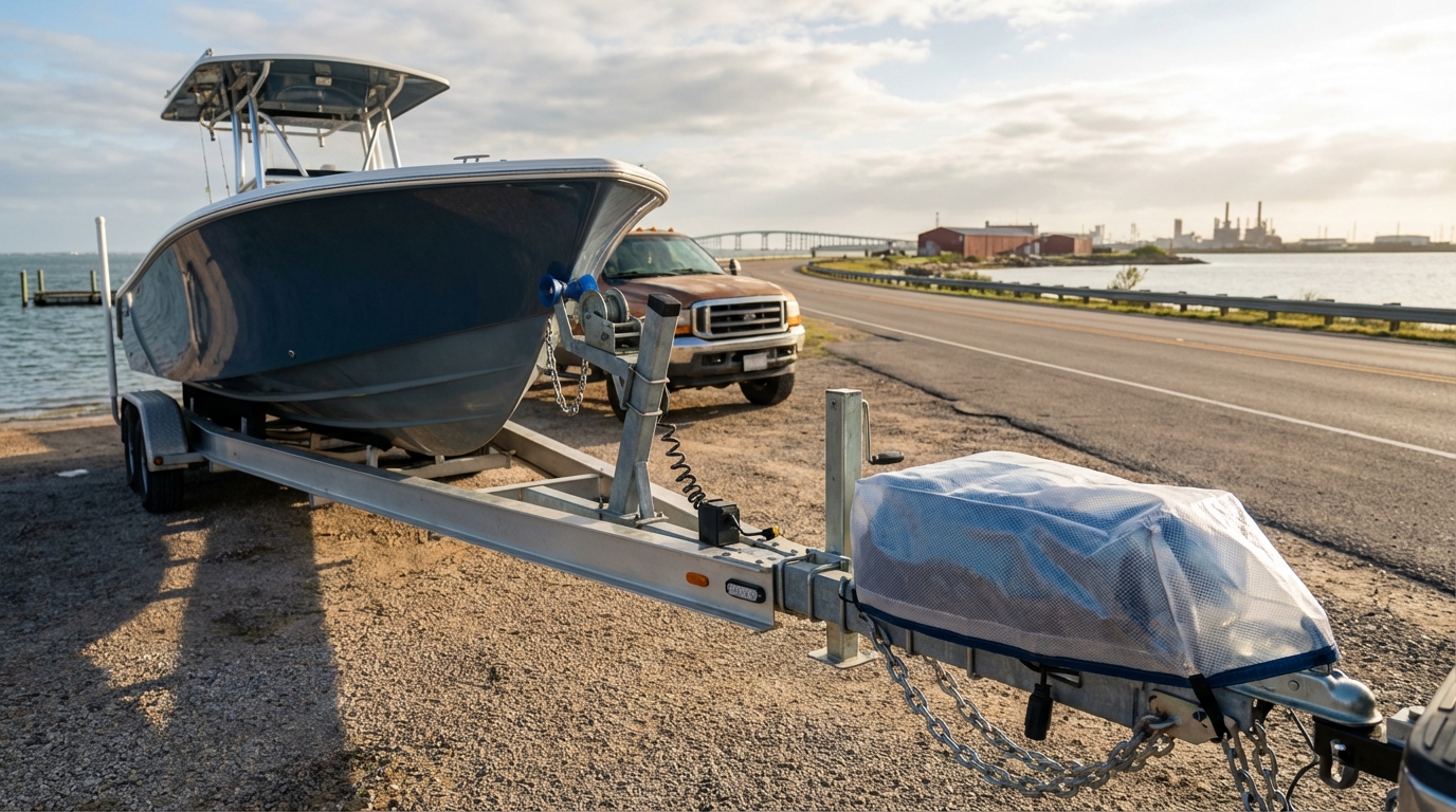 Trailer coverage claim documentation for boat owners in Texas City, TX