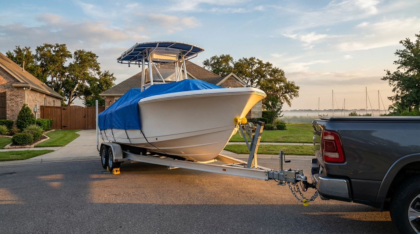 Friendswood boat policy options including liability, hull, towing, and trailer coverage