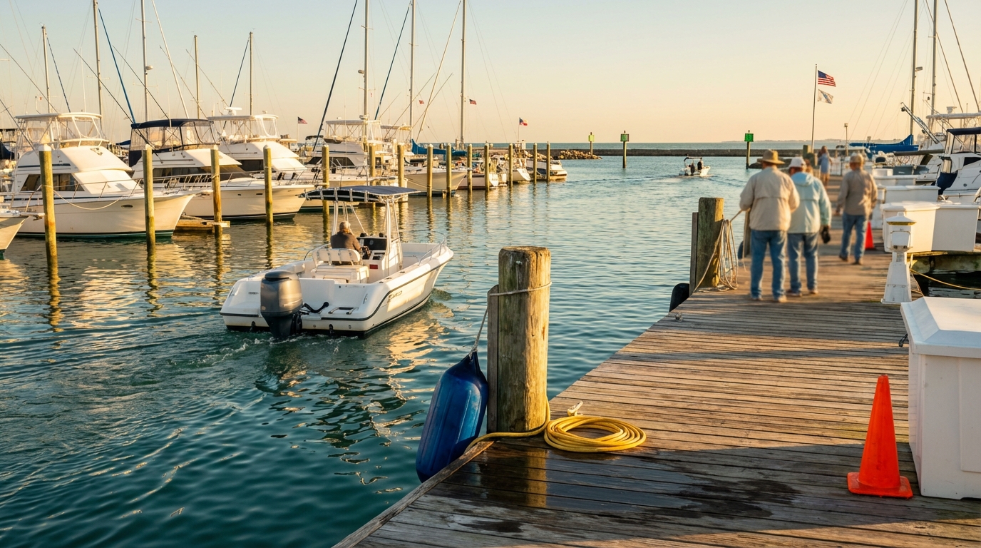 Galveston boat liability coverage example with dock damage and marina slip incident