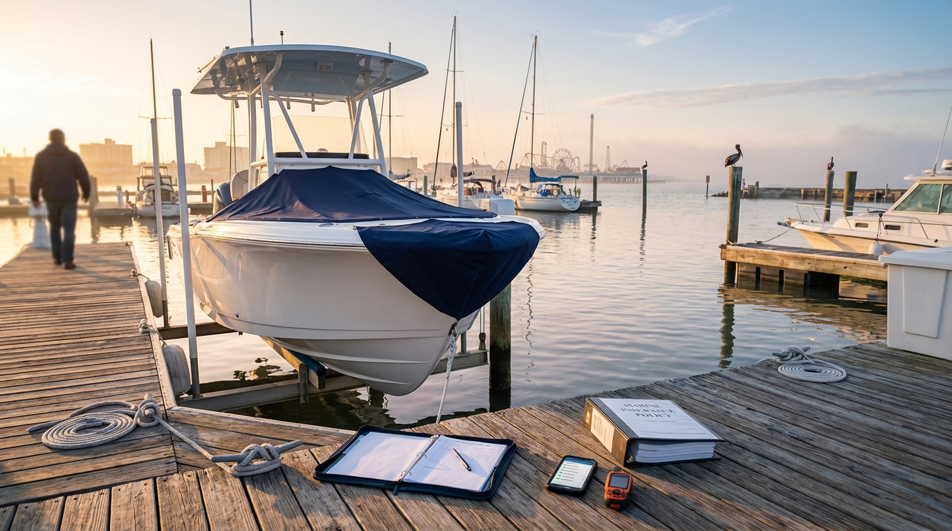 Boat upgrade receipts and electronics installation invoices needed for total loss replacement coverage in Galveston TX