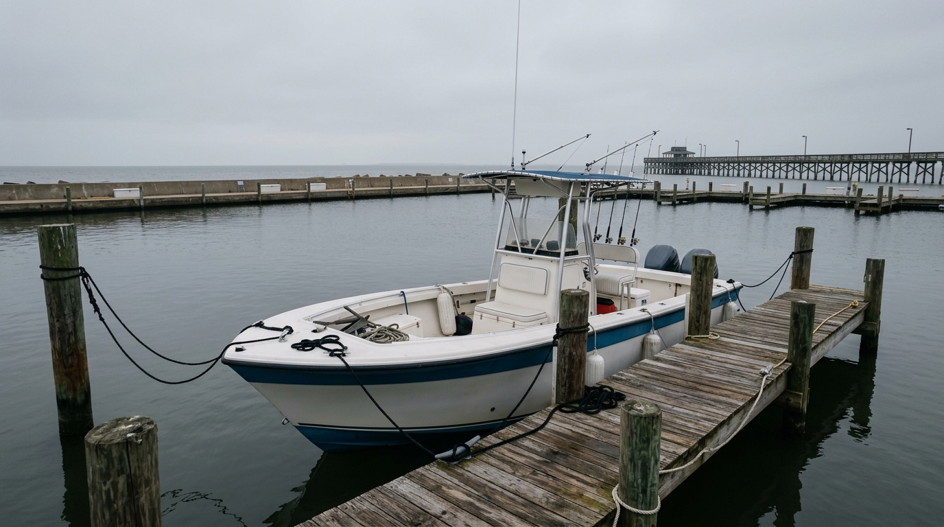 Damaged boats at a Galveston marina after Hurricane Ike showing the importance of comprehensive insurance