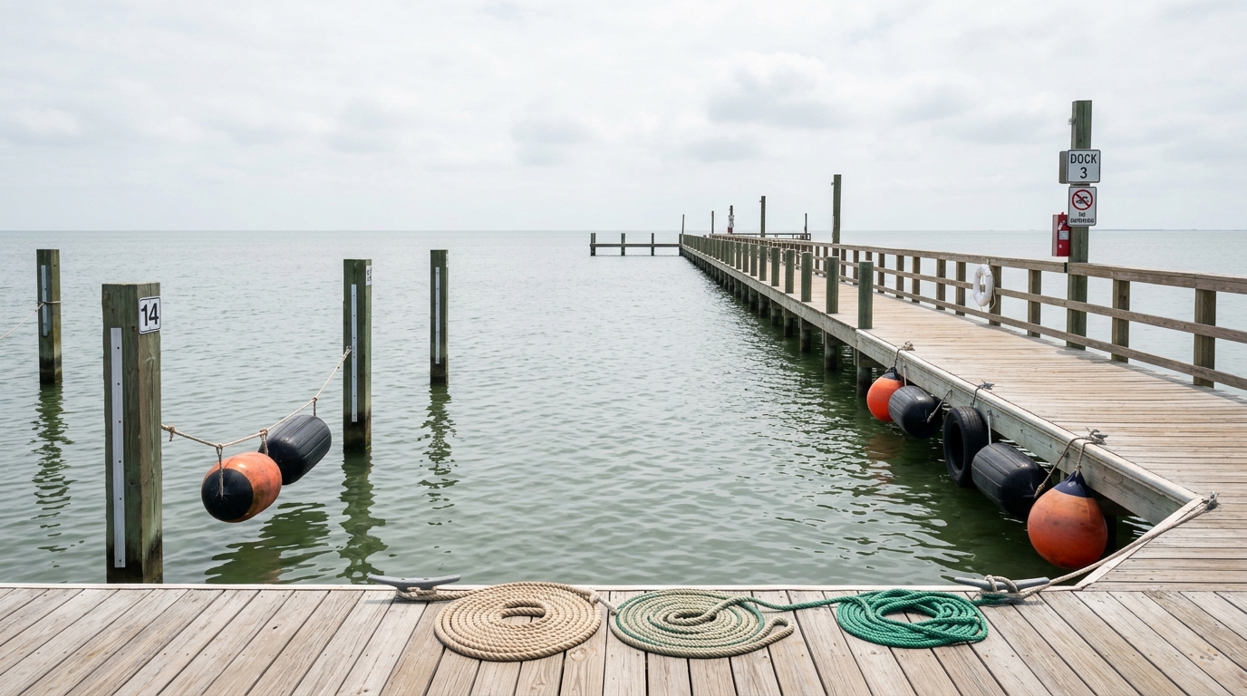 Yachts docked at the Galveston Yacht Club illustrating high-value assets requiring liability protection