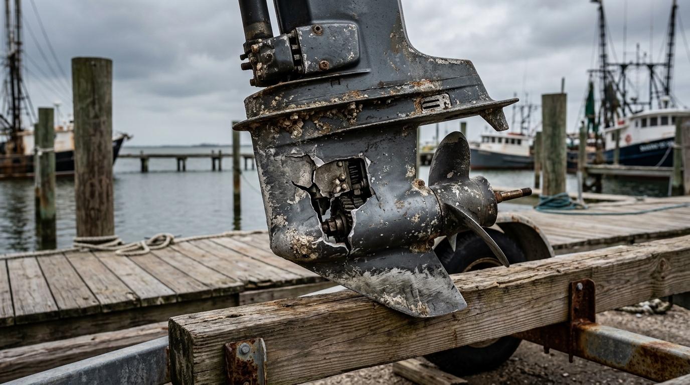 Boat insurance agent explaining collision coverage for submerged object claims to a Galveston boat owner