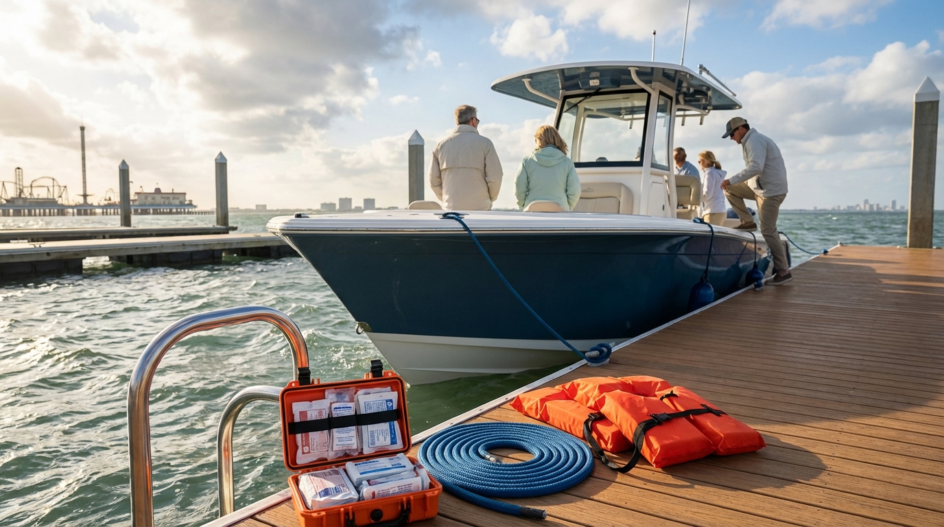 Galveston Bay boating safety and insurance exclusions overview for MedPay