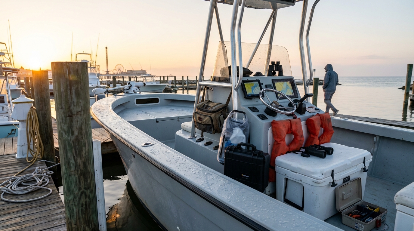 Boat gear inventory checklist with receipts and serial numbers for insurance proof