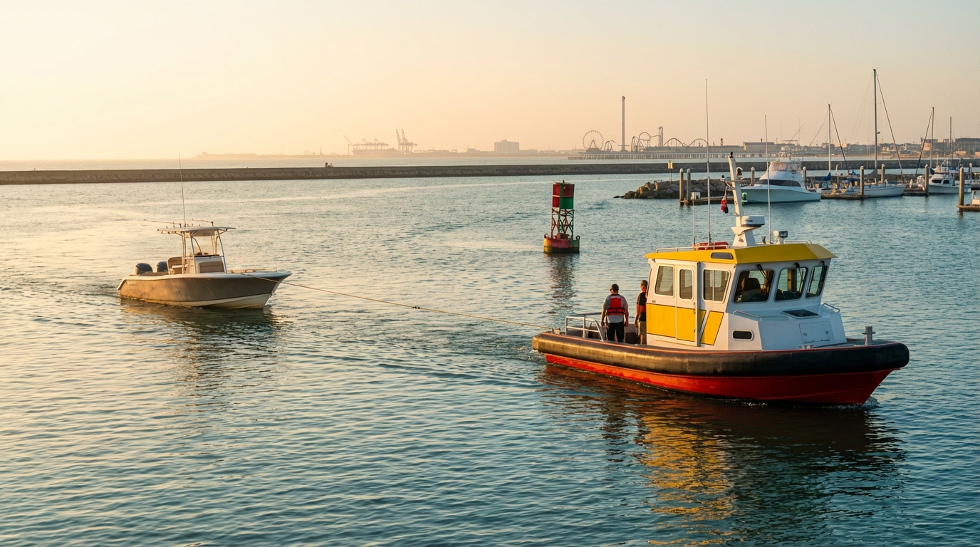 Boat insurance policy review checklist for towing and ungrounding in Galveston