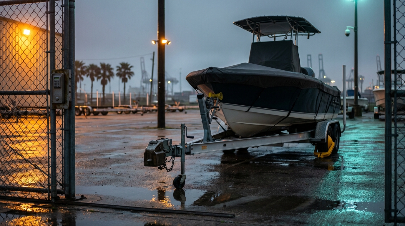 Boat trailer VIN and equipment documentation checklist for theft or vandalism claim in Galveston TX