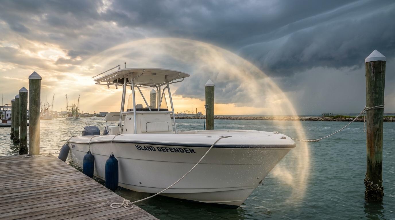 Comprehensive and collision boat insurance protection in Galveston TX marina