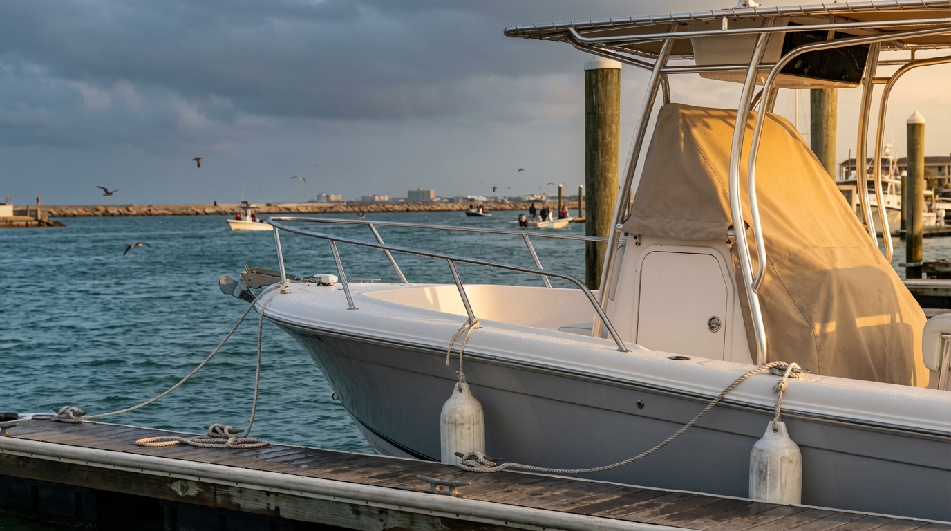 Boat collision claim documentation checklist in Galveston TX near the seawall