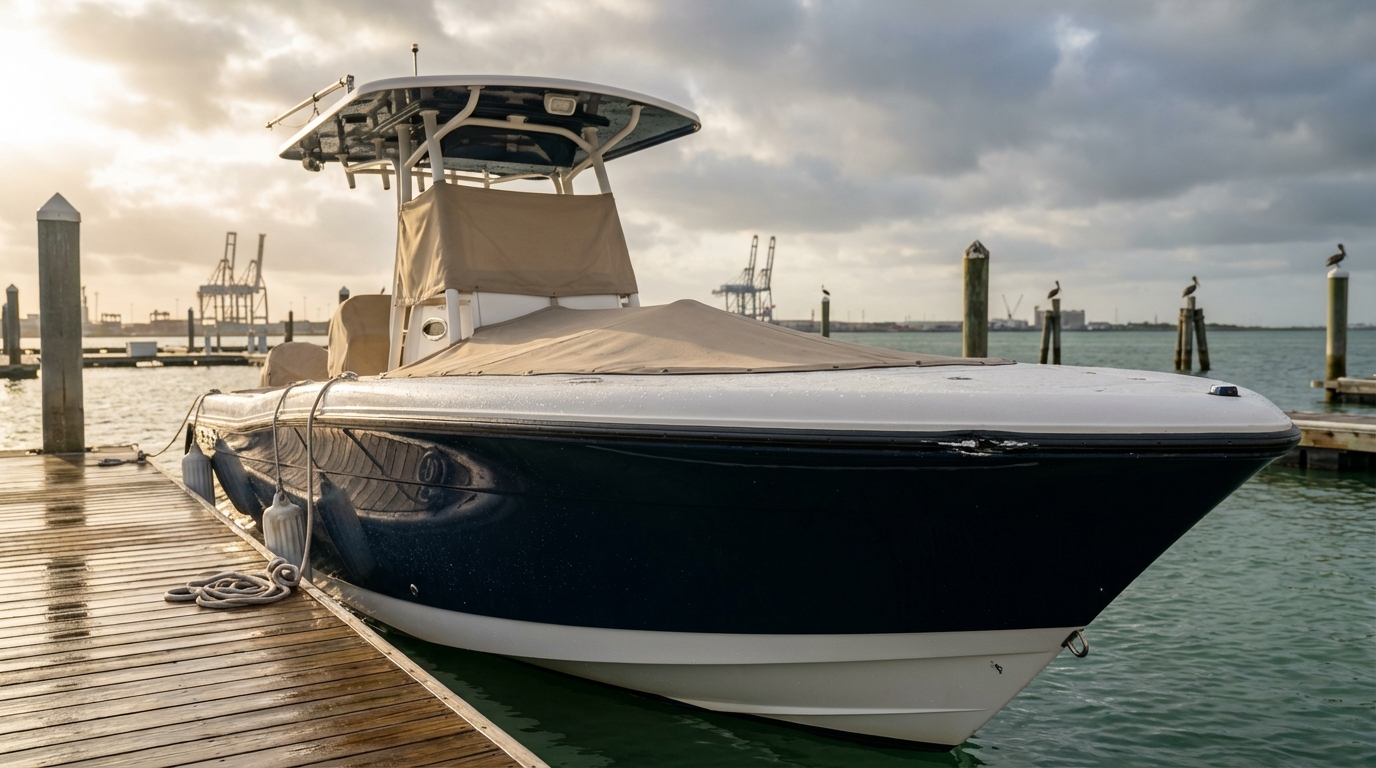 Hull coverage for boat damage repairs in Galveston, TX near local marinas