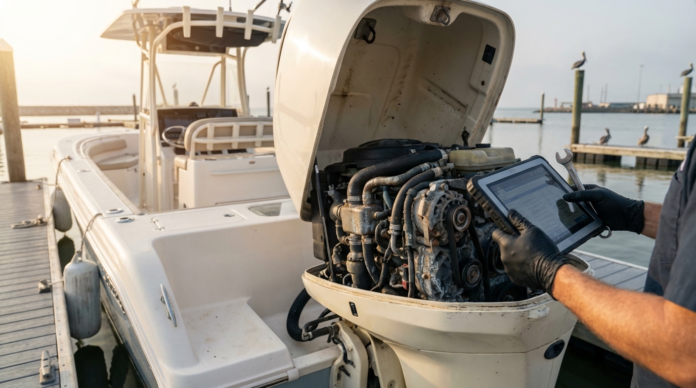 Mechanical breakdown coverage for boat engines in Galveston, TX near Galveston Bay