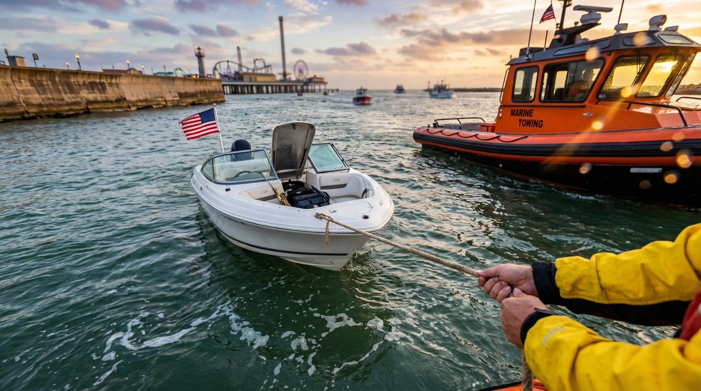 Choosing a boat towing assistance limit with a Galveston, TX boat insurance agent