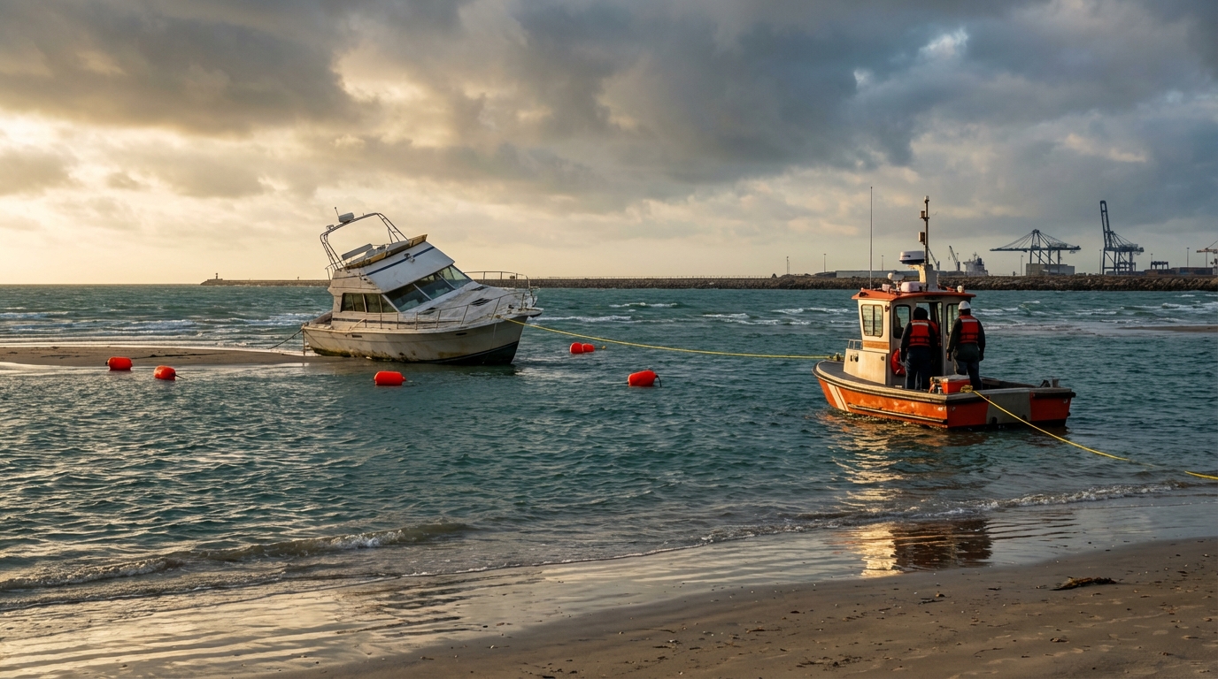 Reviewing boat insurance wreckage removal limits with a local Galveston, TX agent
