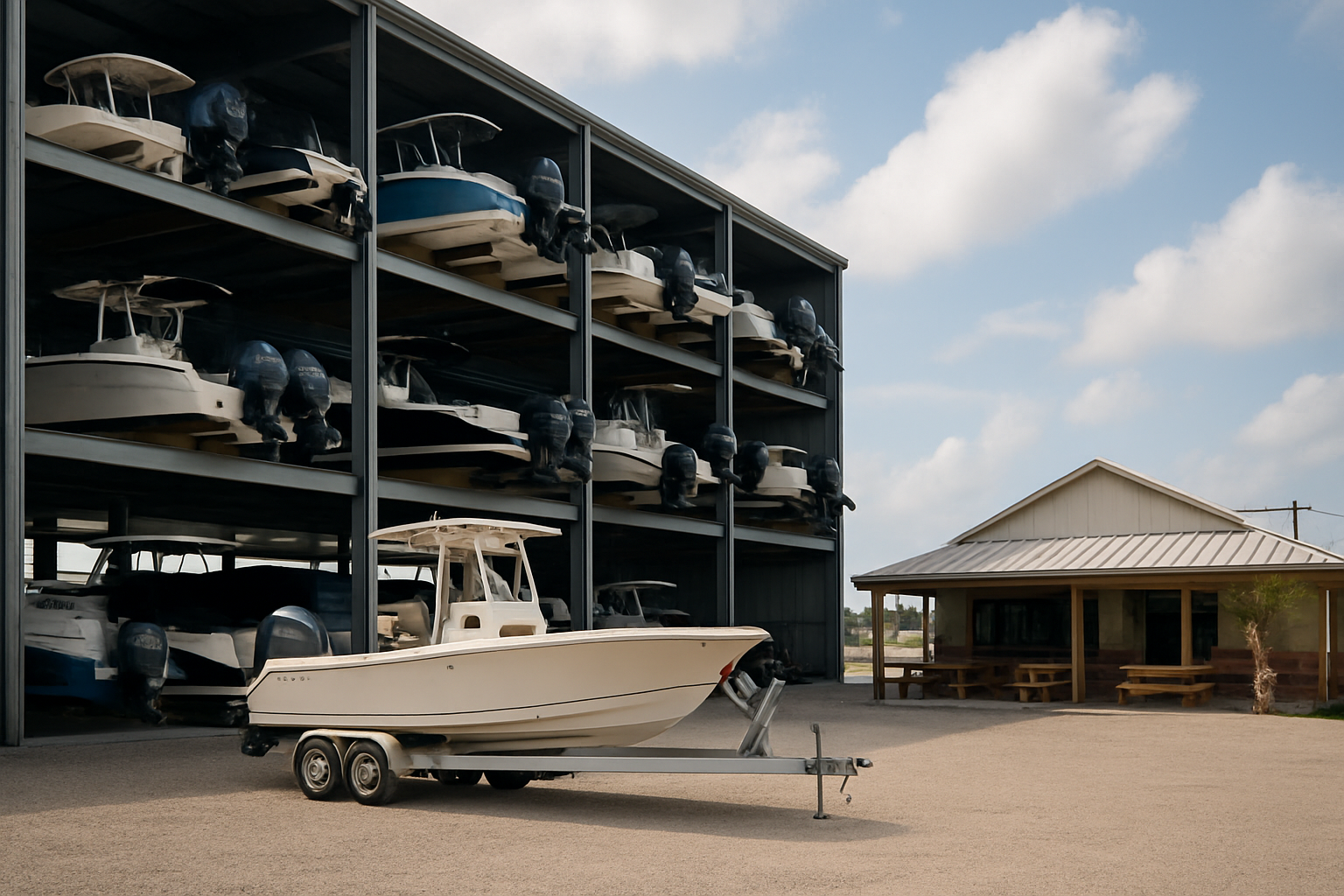 Of Steel and Cheeseburgers: Marina Bay Harbor Marina’s Expansion Melds Dry Stack Technology and Texas Gulf Coast Community - Marina Dock Age