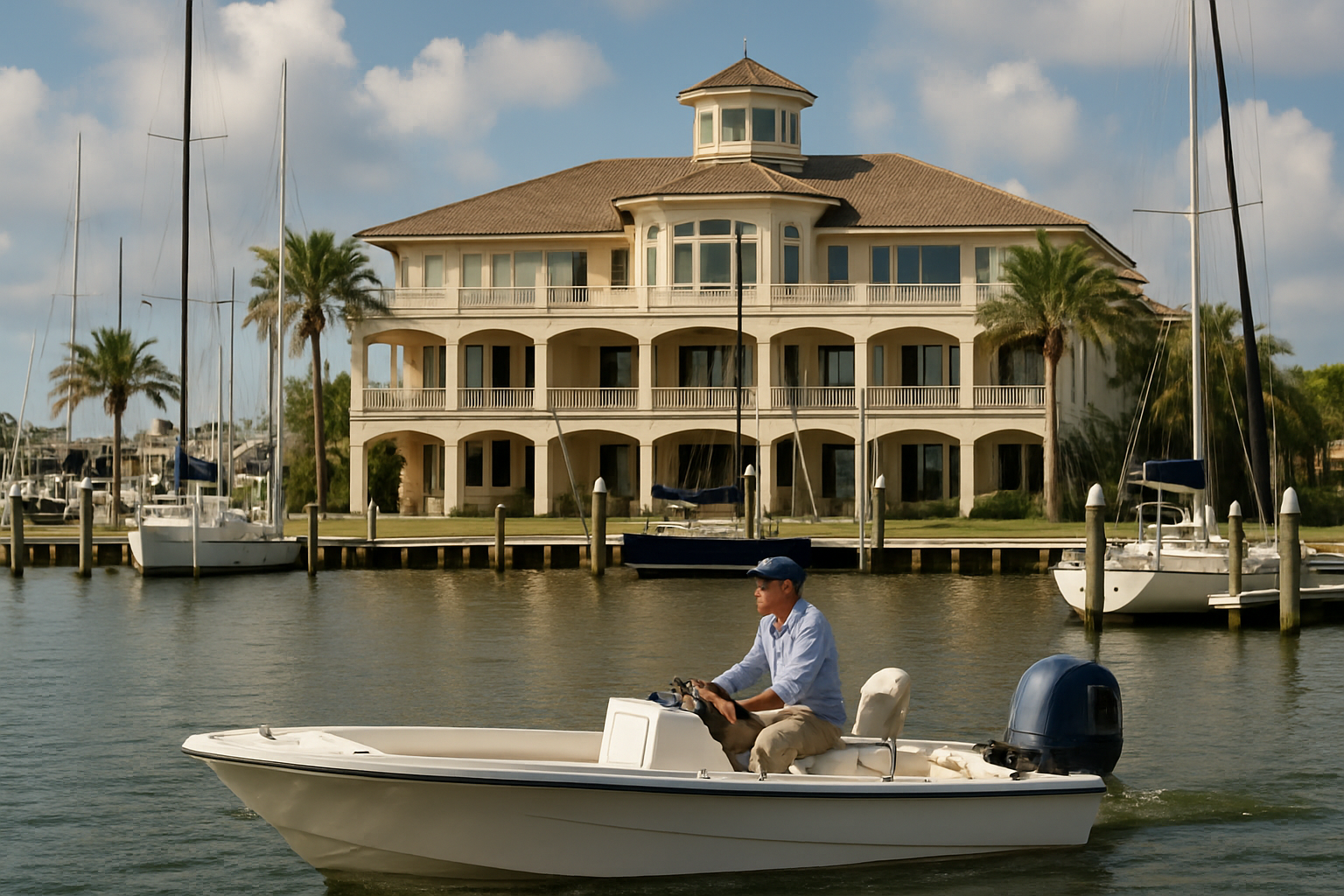 $3.75 Million Galveston Bay Mansion Redefines Waterfront Living — When a Yacht Club is Transformed Into a Dream House - PaperCity Magazine